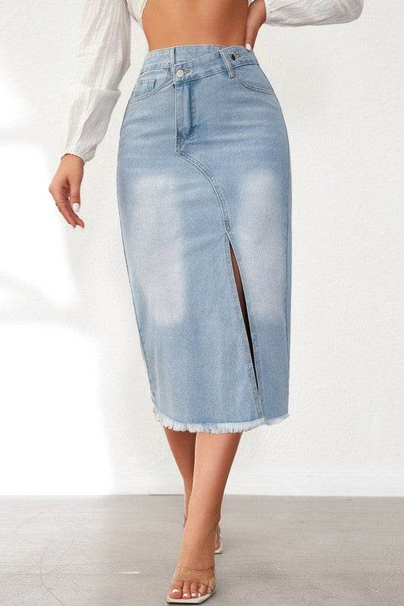 WOMEN FASHION DENIM SKIRT