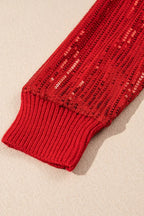 Christmas Merry Sequin Turtleneck Sweater