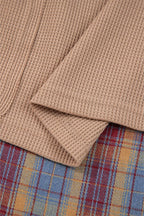 Waffle Stripe Henley Top