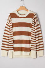 Stripe Patchwork Sweater