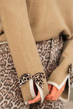 Leopard Bow Sweater
