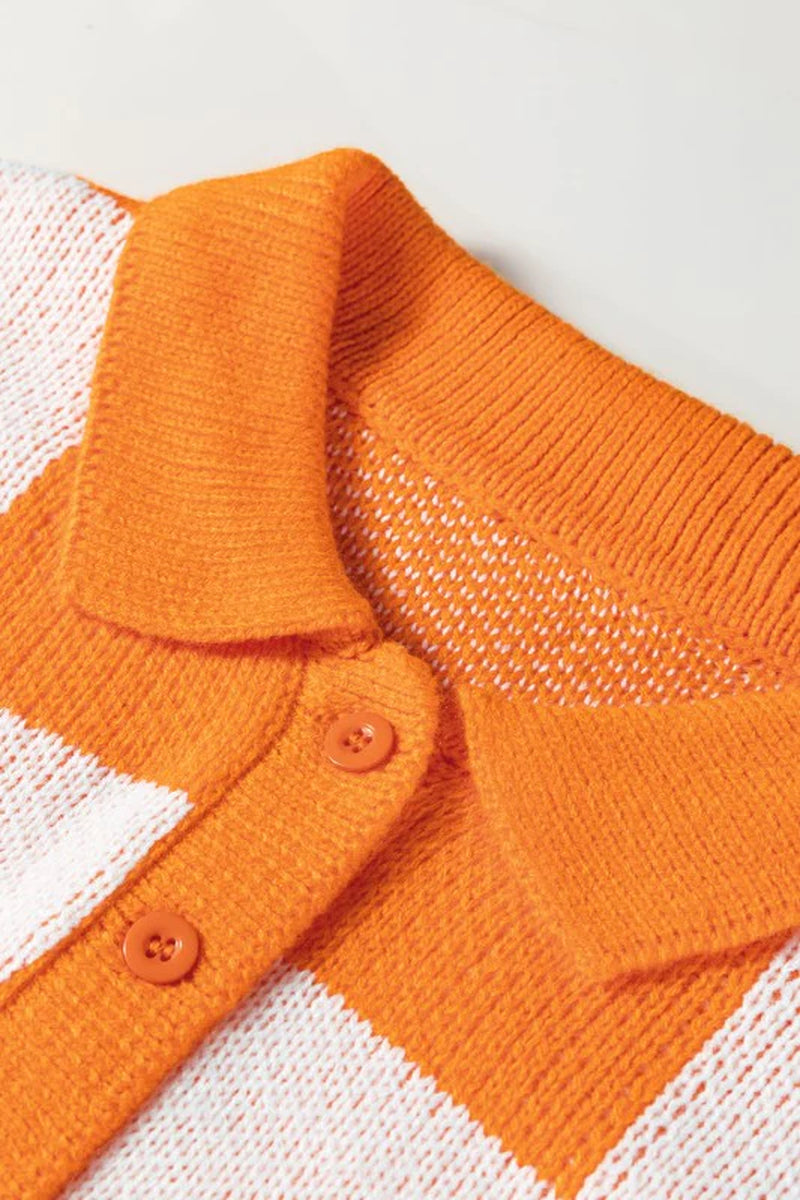 Checker Collared Sweater