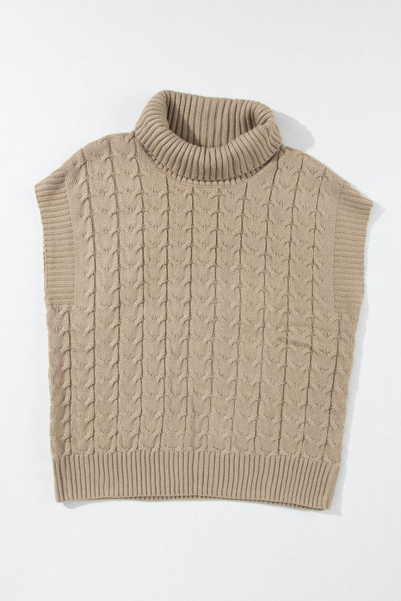 Cable Knit Turtleneck Sweater