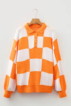 Checker Collared Sweater