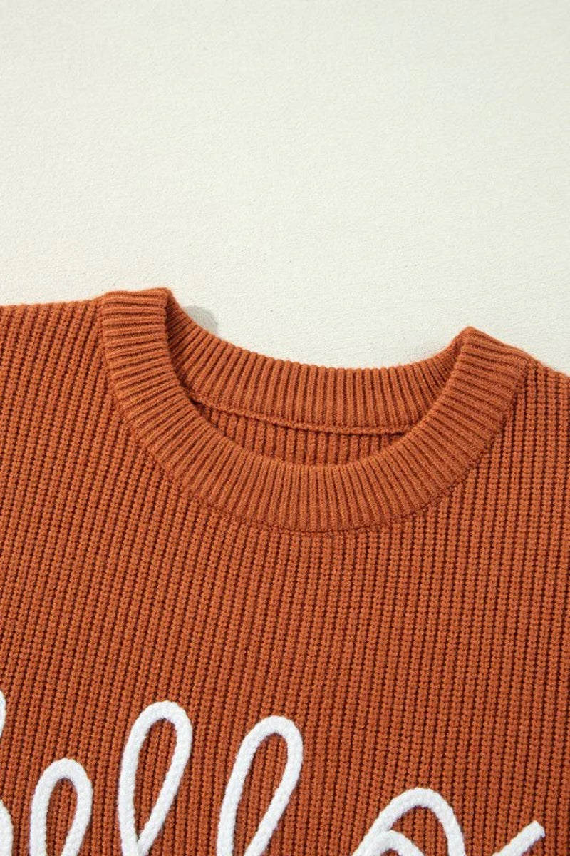 Pumpkin Crewneck Sweater