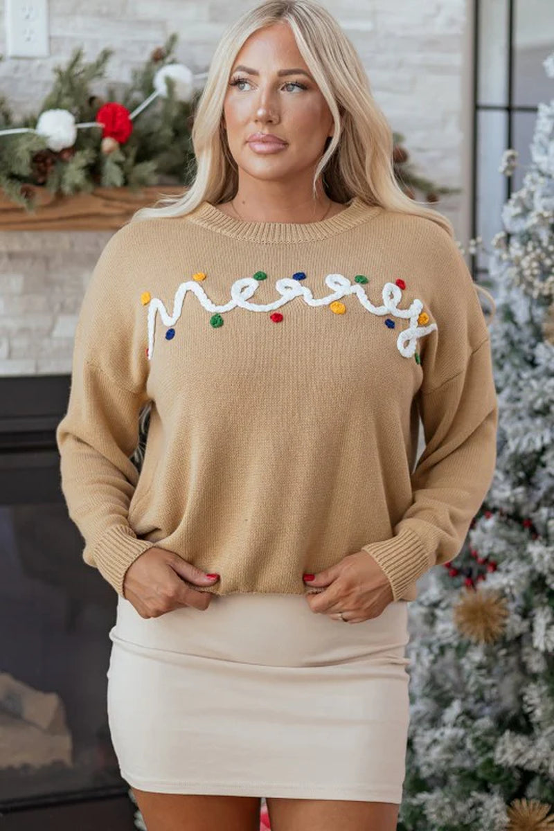 Merry Dot Dolman Sweater