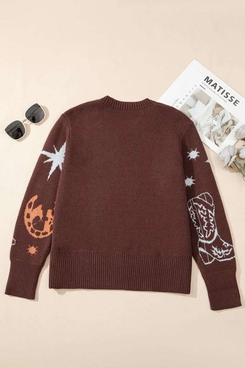 Western Cowgirl Crewneck Sweater