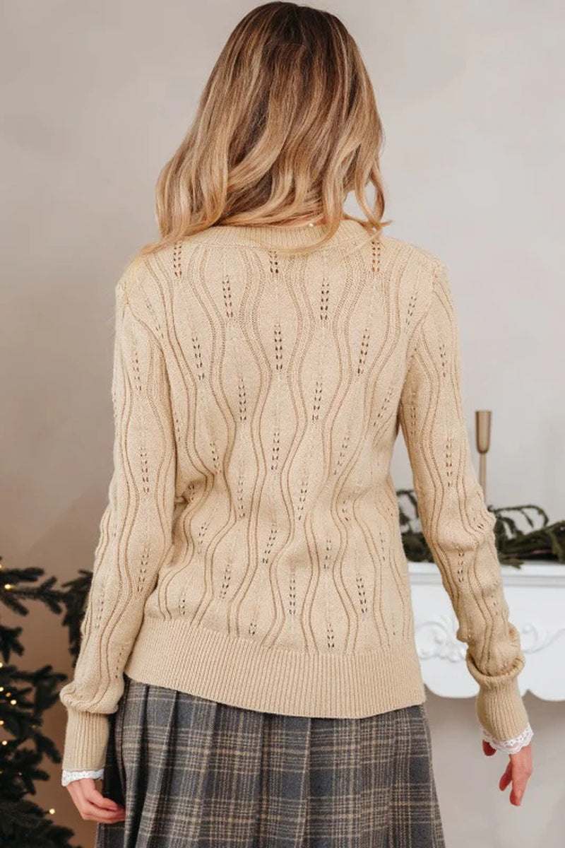 Lace Patchwork Sweater