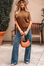 Fish Scale Knit Sweater