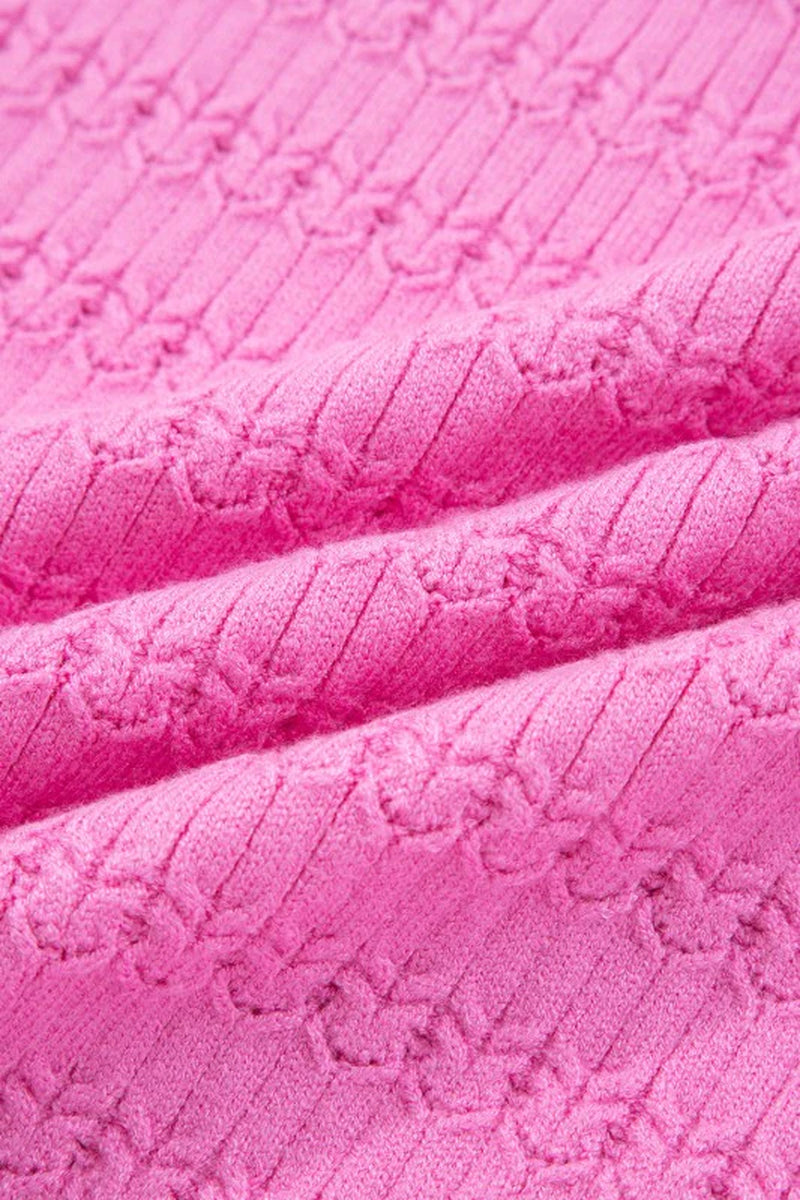 Solid Ribbed Crewneck Sweater