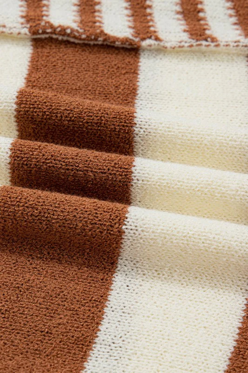 Stripe Patchwork Sweater