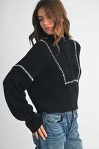 Contrast Stitch Sweater