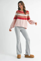 Striped Chunky Knit Sweater