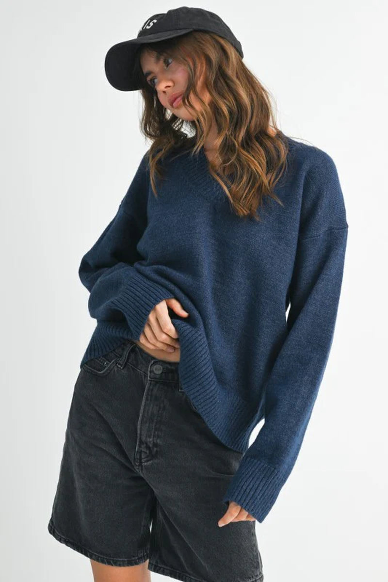 Oversized V-Neck Sweater