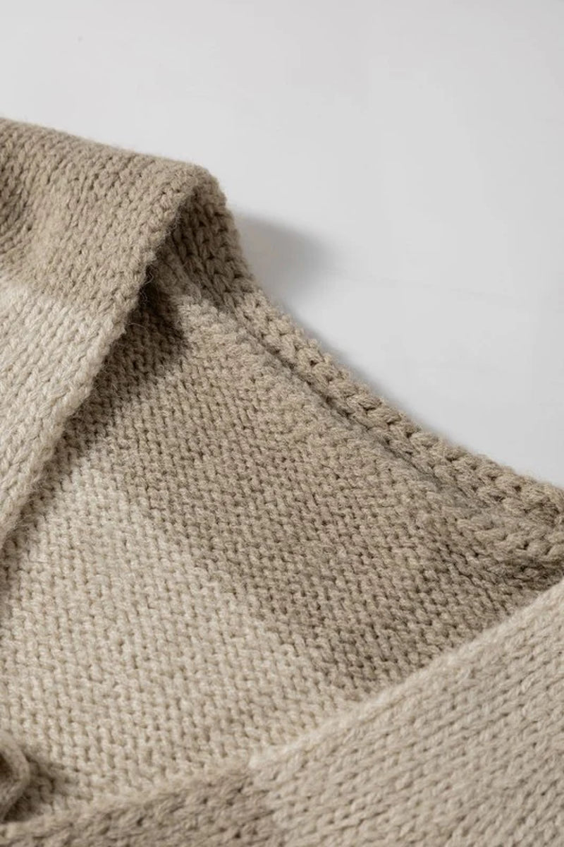 Bow-Tie Colorblock Cardigan