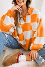 Checker Collared Sweater