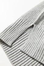 Sofia Ribbed Trim Loose Sweater