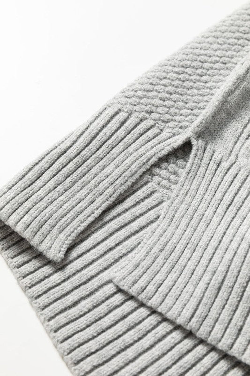 Sofia Ribbed Trim Loose Sweater