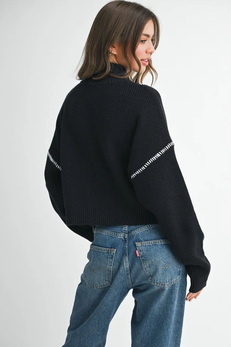 Contrast Stitch Sweater