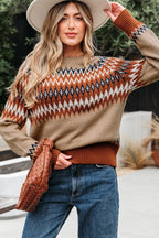 Aztec Colorblock Sweater
