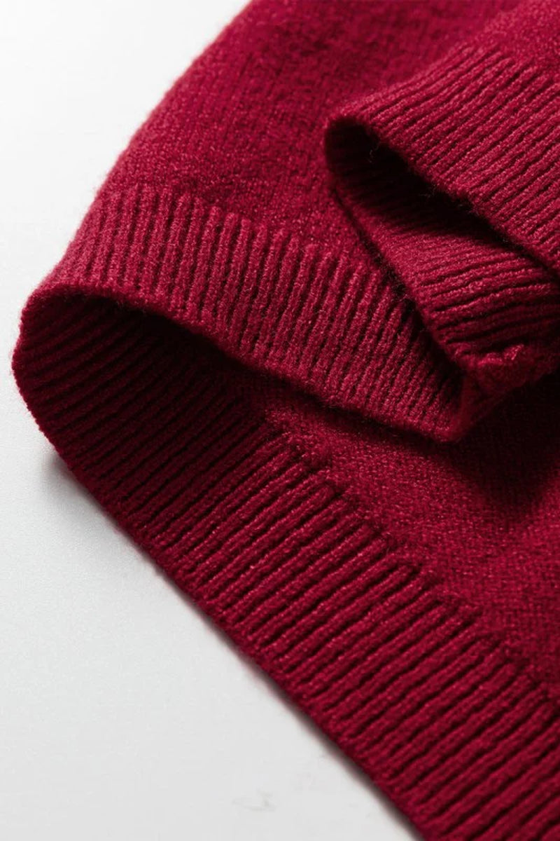Crewneck Cap-Sleeve Sweater