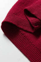 Crewneck Cap-Sleeve Sweater