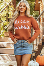 Pumpkin Crewneck Sweater
