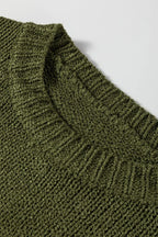 Drop-Shoulder Slouchy Sweater