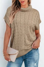 Cable Knit Turtleneck Sweater