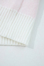 Star Ribbed Trim Drop Shoulder Oversized Sweater