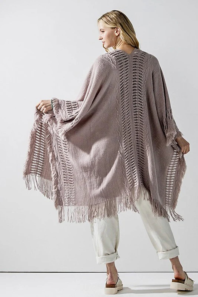 Fringe Ruana Cardigan