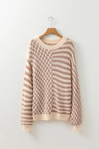 Checker Stripe Sweater
