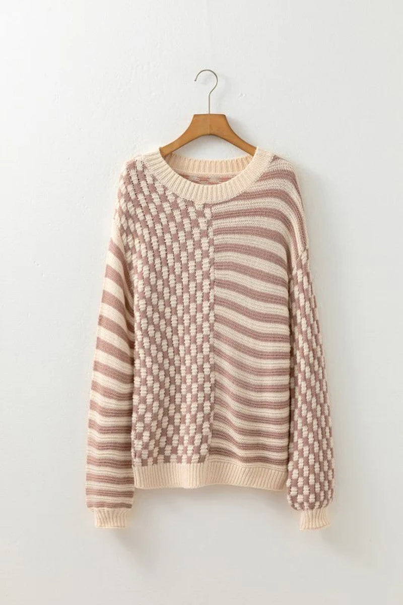Checker Stripe Sweater