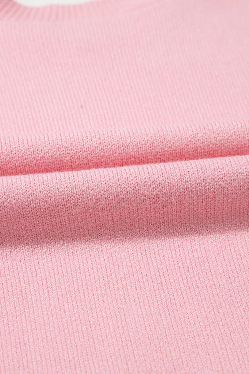 Bow Valentine Long Sleeve Crewneck Sweater