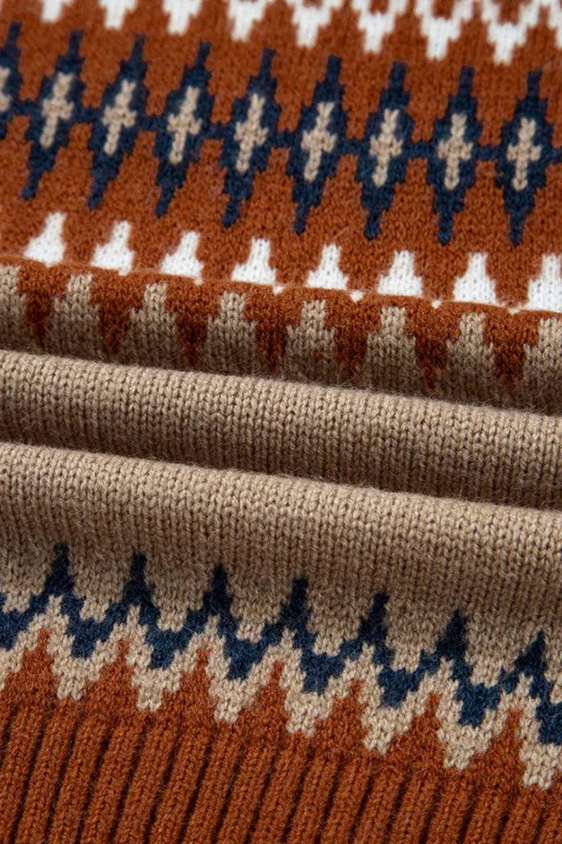Aztec Colorblock Sweater