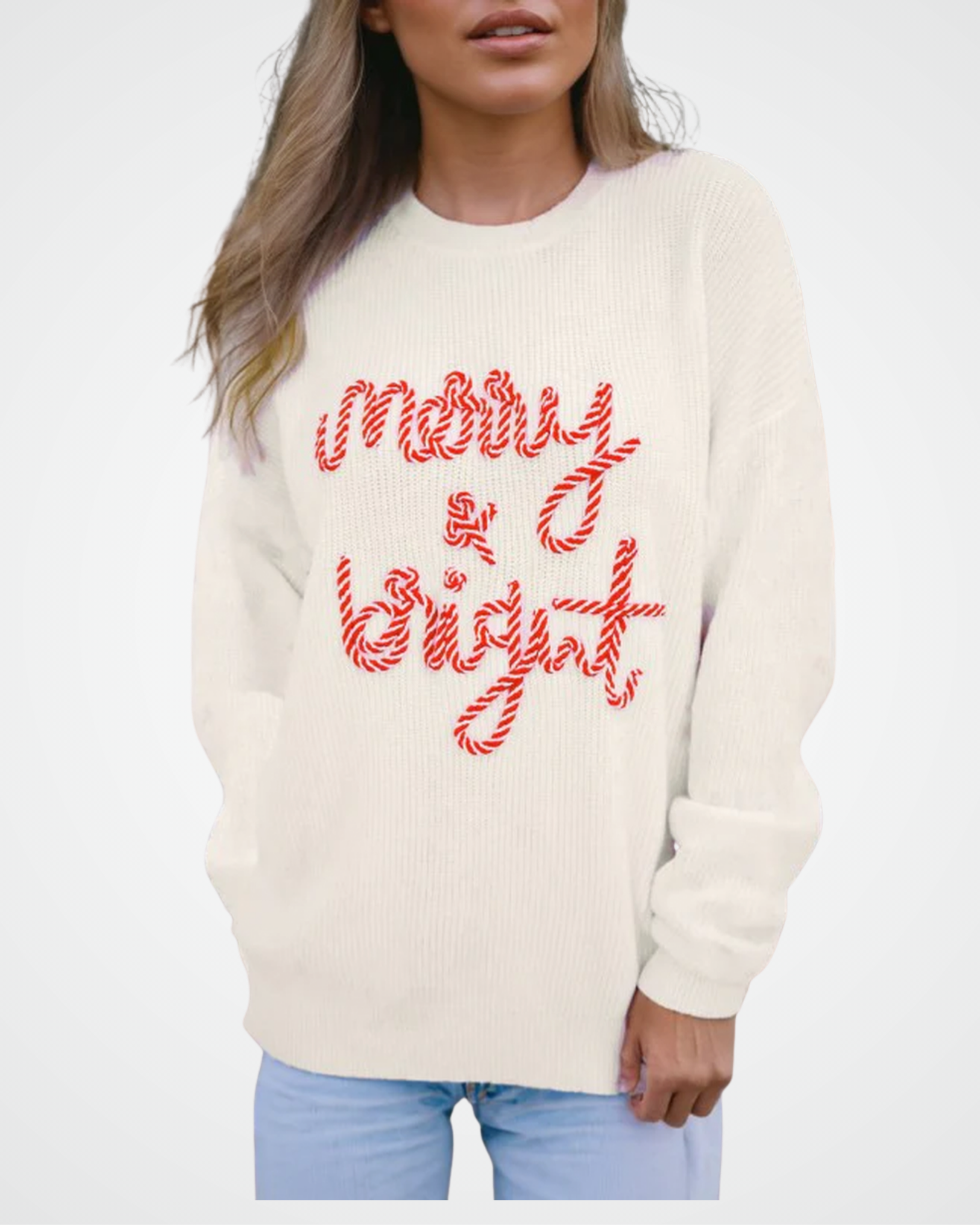 Merry & Bright Stripe Sweater