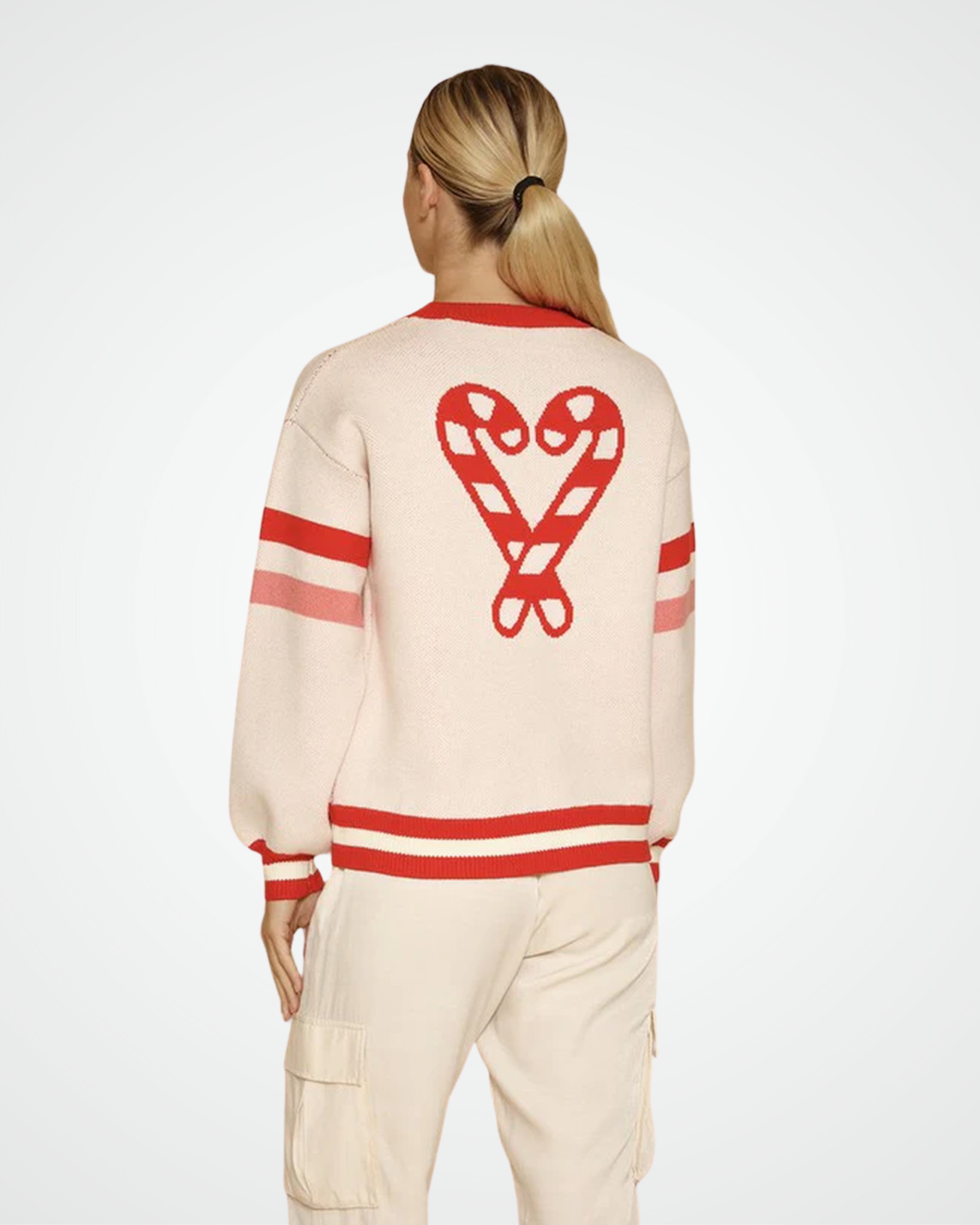 Candy Cane Knit Sweater