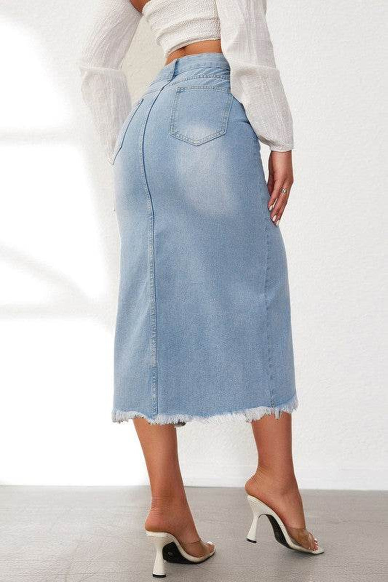 WOMEN FASHION DENIM SKIRT