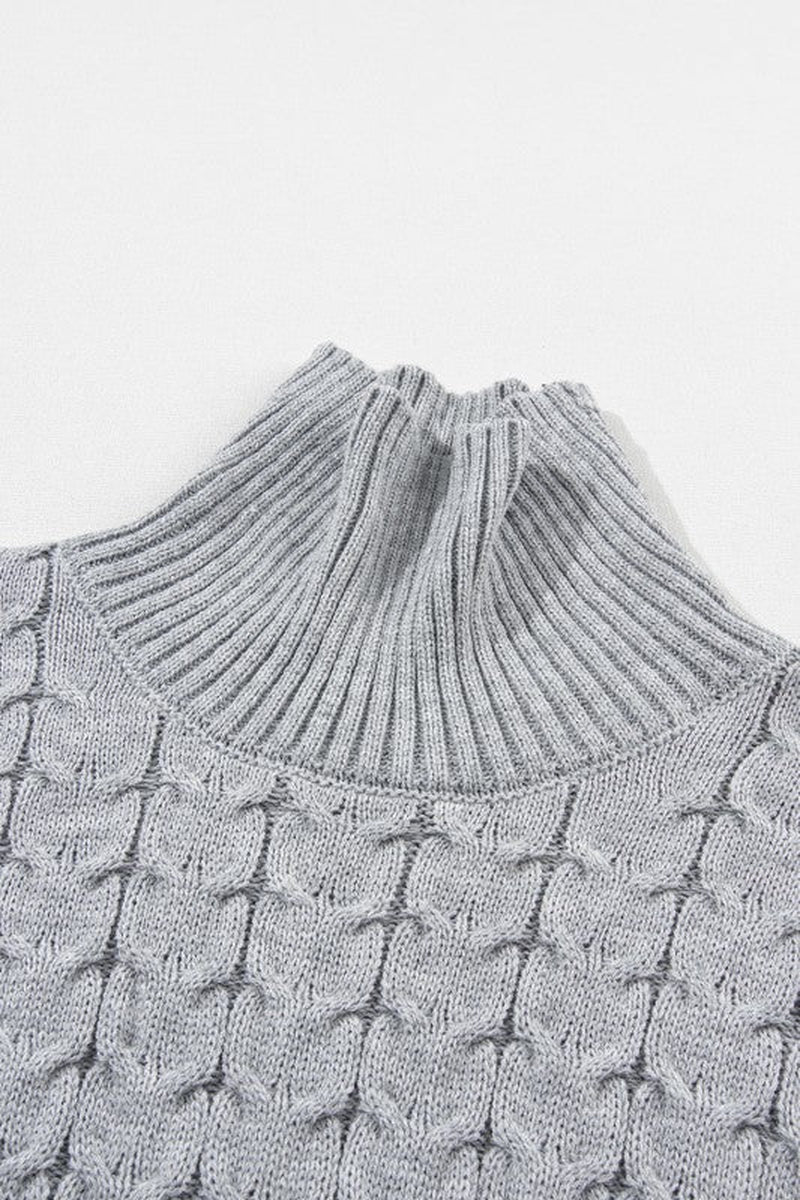Cable Knit Turtleneck Sweater
