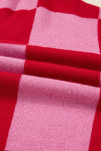 Plaid Button-Front Cardigan