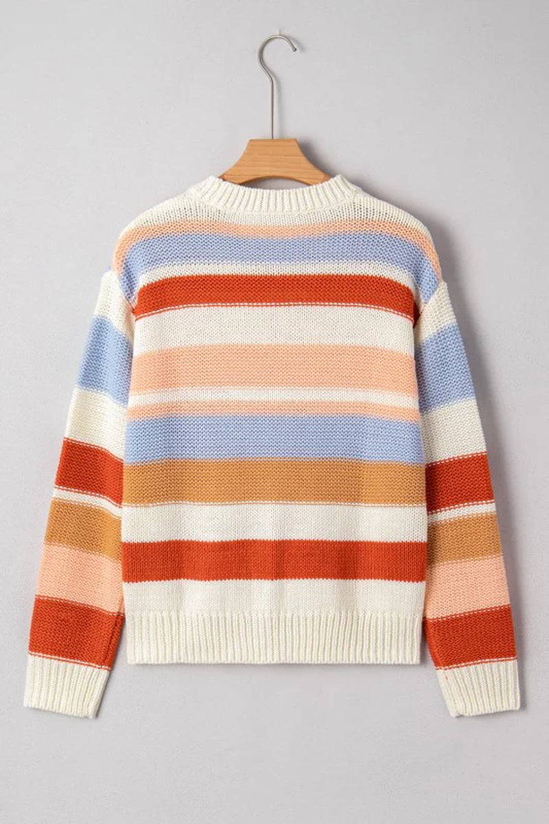 Colorblock Stripe Sweater