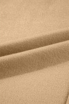 Solid Front Center Seam Drop Shoulder Sweater