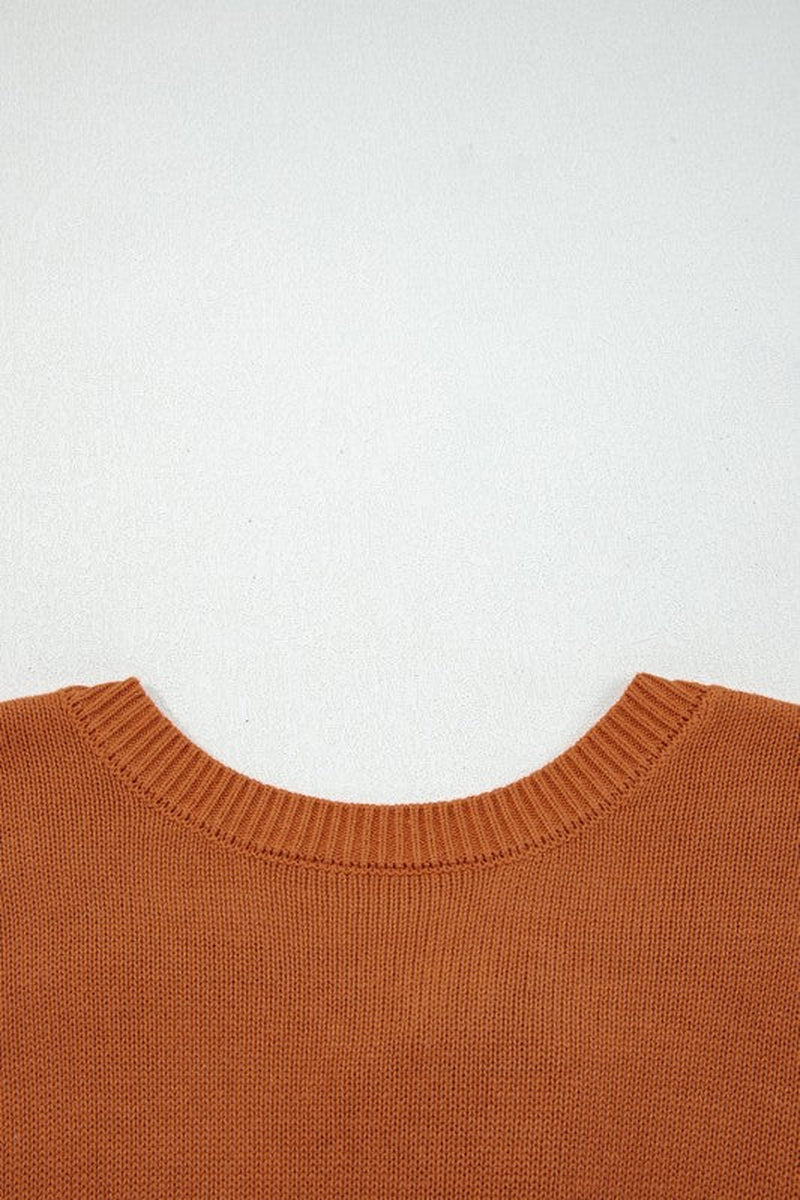 Ribbed Drop-Shoulder Sweater