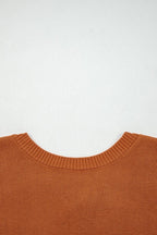 Ribbed Drop-Shoulder Sweater