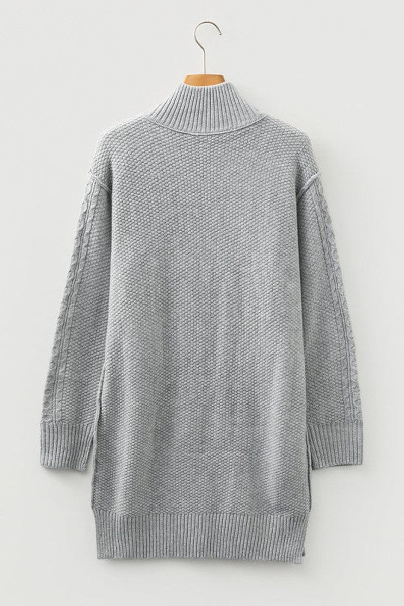 Sofia Ribbed Trim Loose Sweater