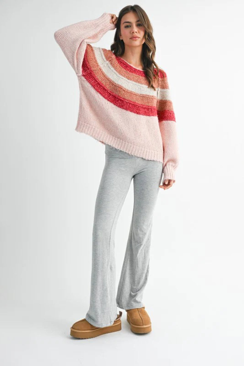 Striped Chunky Knit Sweater