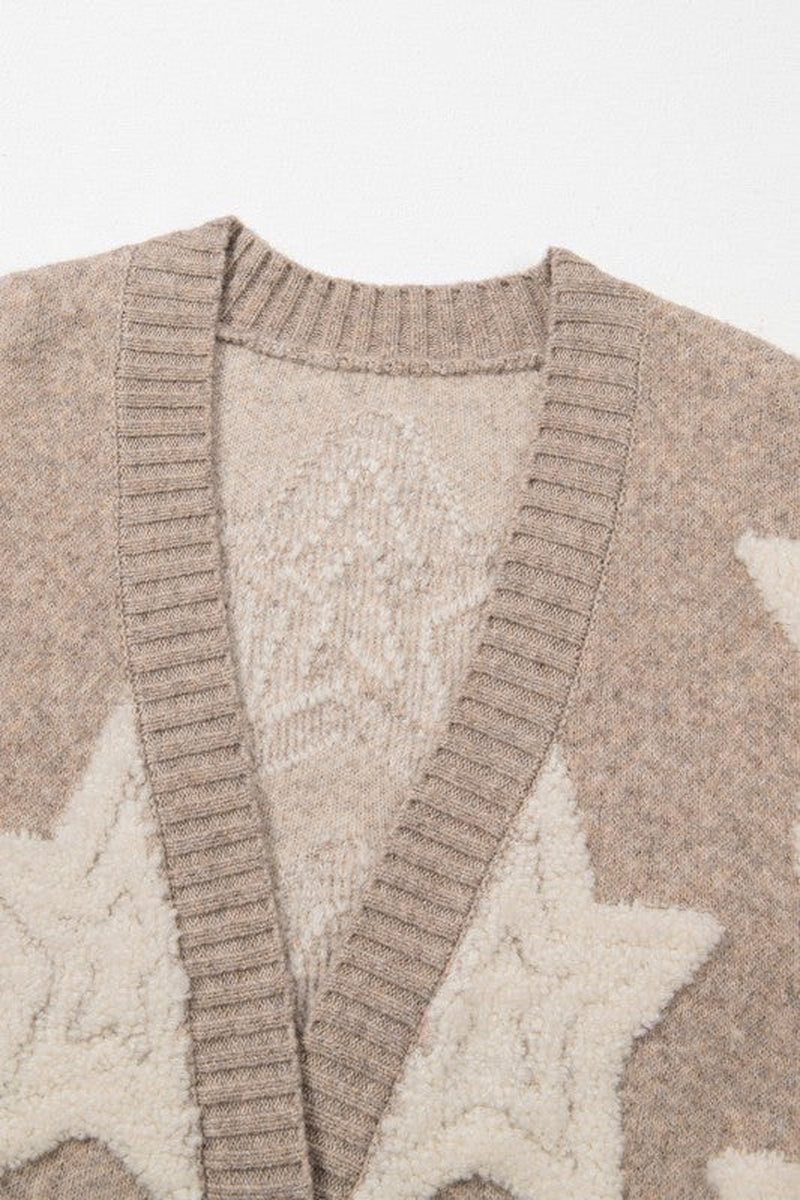 Star Sherpa Cardigan