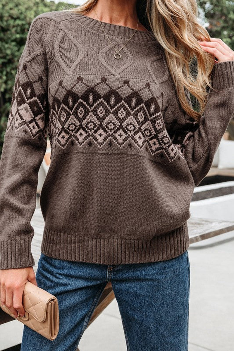 Western Geometric Sweater
