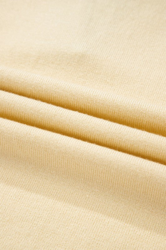 Stripe Colorblock Collared Drop Shoulder Sweater