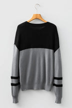 Colorblock Stripe Long Sleeve Sweater